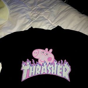 Thrasher Peppa Pig cover T-shirt